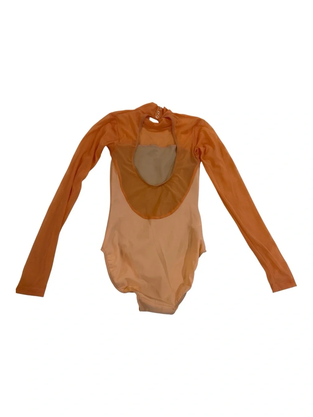 Eleve Dancewear Elizabeth Leotard  - Cantaloupe Mesh/Peaxh Matte Base - XS